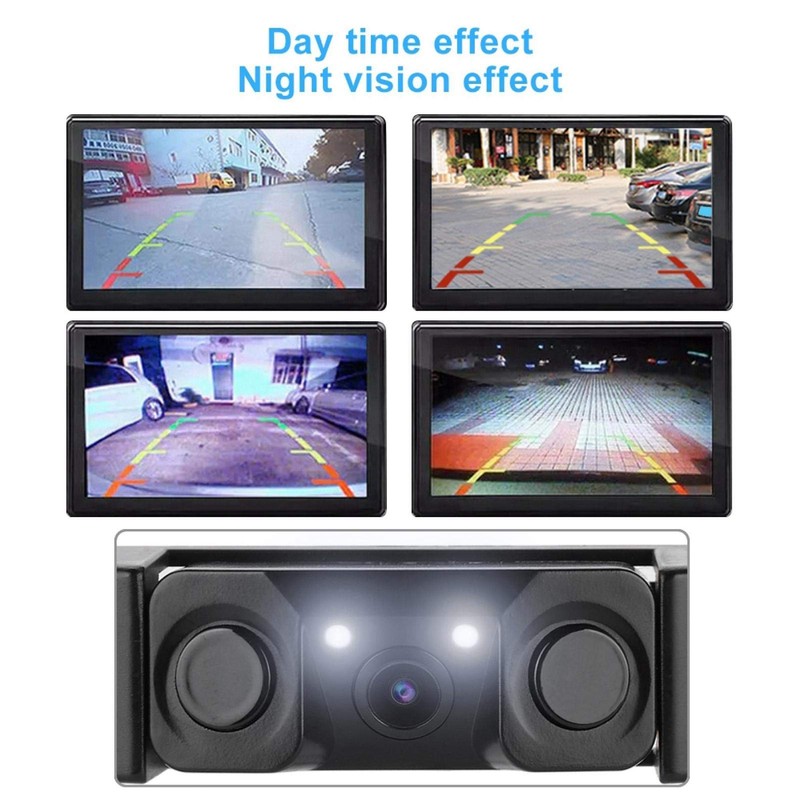 Parking View Camera,3 in 1 Car License Plate Frame Parking