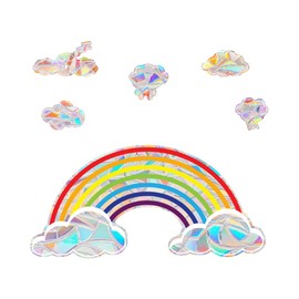 Rainbow Window Pictures, Suncatcher Stickers, Prism Window Stickers, Window Film Rainbow, Sun Catcher Stickers, Rainbow Stickers, Decals Birds, Anti-Collision for Window Film, Glass Panels