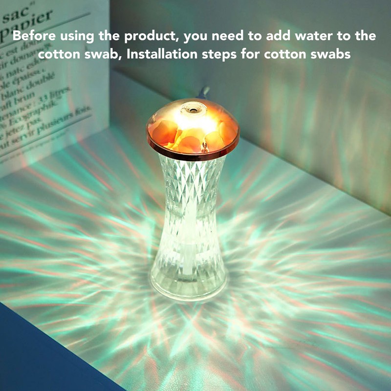 Ambient Light Humidifier Professional Quiet Colorful Lighting USB Desktop Humidifier