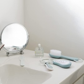 BÉABA, Care Set for Babies and Children, 1 x Bath Thermometer + 1 x Nail Clippers + 1 x Comb / Hair Brush - Blue