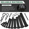 Keadic 100Pcs Flat Head Cotter Pins Assortment Kit Includes Single