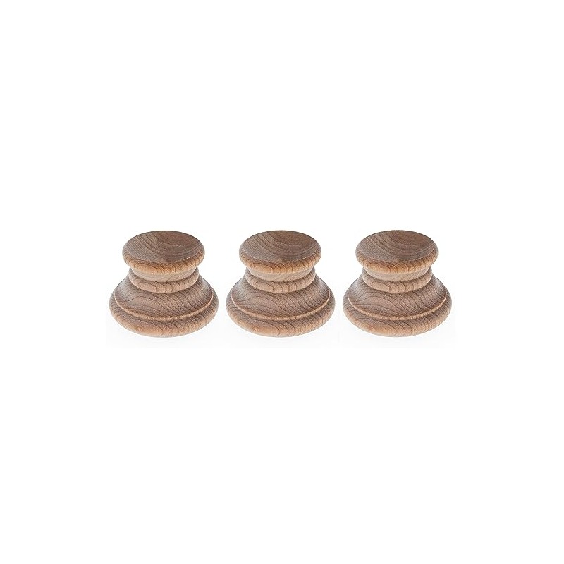 Set of 3 Unfinished Wooden Egg Stands Holders Displays 1.15