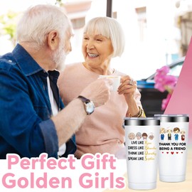 Fufandi Golden Girls Merchandise Gifts - Funny Friendship Birthday Gift for Golden Girls, Friend, BFF, Sister - Tumbler Cup