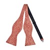 GUSLESON Mens Paisley Self Tie Bow Tie Silk Woven Gold