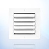 Aluminum 1-Way Vent Cover: Adjustable Curved Blade Air Supply HVAC