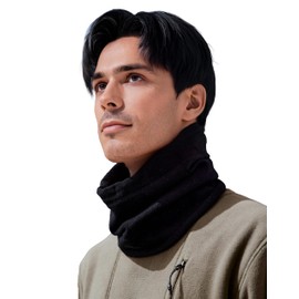 Pioneer Camp Men's and Women's Winter Fleece Thermal Functional Hat - Breathable, Warm & Windproof for Running, Skiing, Cycling, Snowboarding, Climbing, Motorcycling & Outdoor, black, Unit size