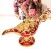 Magic Genie Lamp Exquisite Colorfast Eye Catching Alloy Embossed Pattern