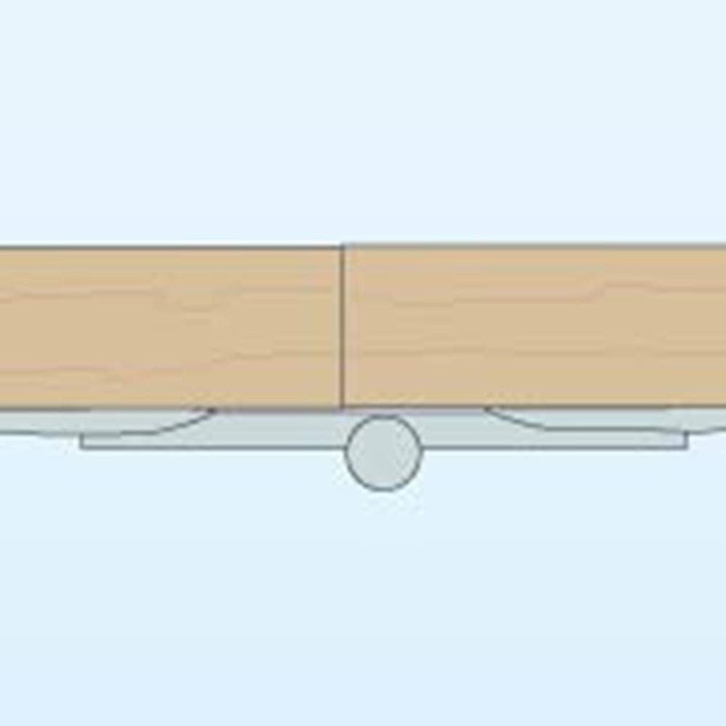 Rockler Folding Door Hinge, Modern Style, Metal Material, Unfinished Finish,