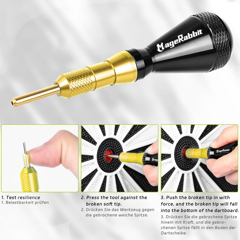 MageRabbit Soft Dart Tip Removal Tool, Electronic Dartboard Broken Tip