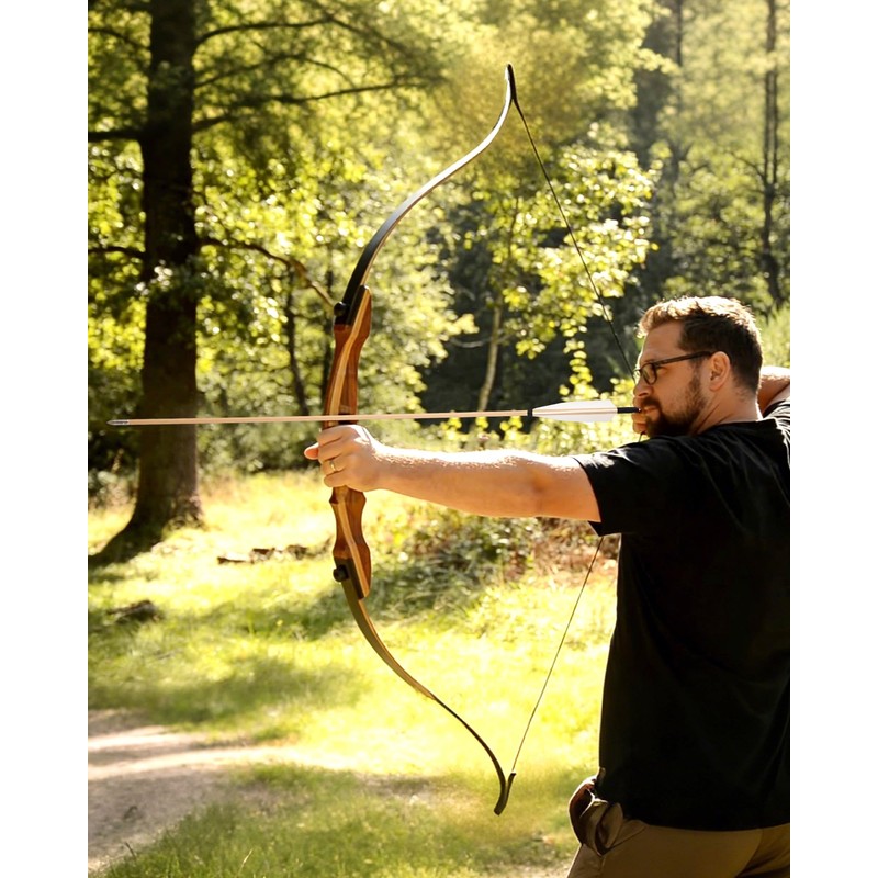 TOPARCHERY Wooden Arrows 31.5 inch Archery Handmade Traditional Wood Arrows