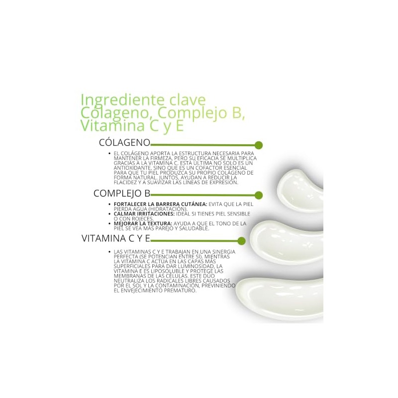Crema Vitaminada IsaaQuim® con Colágeno, Complejo B, Vitamina C y