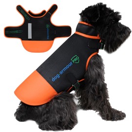 dog armour PRO Protective Dog Harness Vest for Dogs – Shield Your Pet from Raptor and Animal Attacks – Adjustable, Choke Free, Waterproof, Reflective (XXS, Orange)
