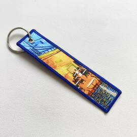 VGQ 2 Pcs JDM Motorcycle Jet Tag Keychain Double Sided Key Tags for Scooters Car Cool Key Chains RingYH-2