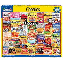 White Mountain - Cherrios - 1000 Piece Jigsaw Puzzle for Adults, Children, + Grandparents