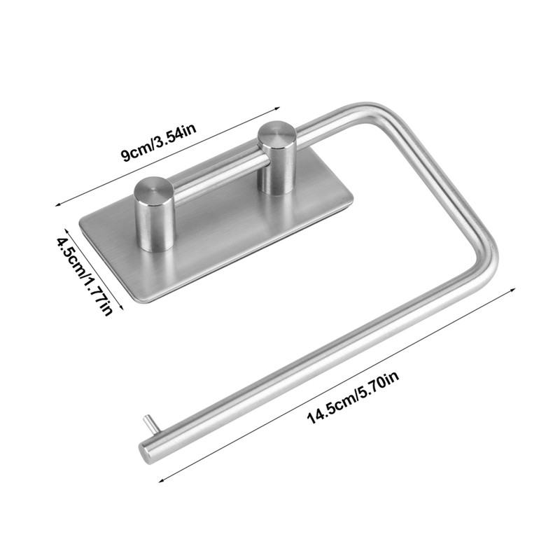 Wall Mounted Stainless Steel Roll Paper Holder Tissue Towel Rack