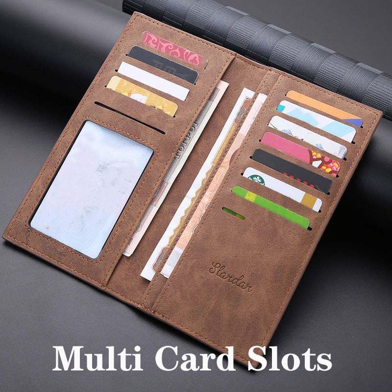 Mens Wallet Long Multiple Slots Credit Card Holder Wallets with