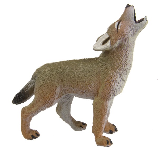 Safari S227129 Wild North American Wildlife Coyote Pup Miniature Plastic Minature