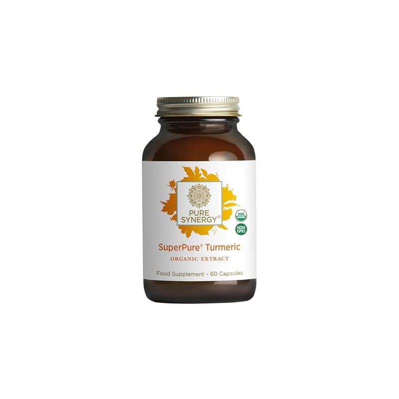 Pure Synergy USDA Extracto orgánico de cúrcuma superpuro (60 cápsulas)