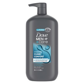 Dove Men+Care Body and Face Wash Hydrating Clean Comfort Body Wash for Men with 24-Hour Nourishing Micromoisture Technology, 30 oz