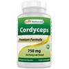 Best Naturals Cordyceps Sinensis Mycelium Mushroom Powder 750 mg 120