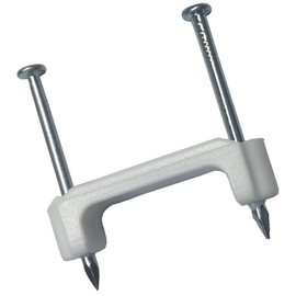 Gardner Bender PS-175J Plastic Staple, 3/4 in. Secures 14/3, 12/3, 10/3 (NM) Cable, White