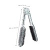 SAFIGLE Clamp Hair Comb Double Sided Bristle Hair Straightening Brush