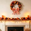 Fall Wreath Bow Thanksgiving Burlap Ribbon Wreath Bow Home Decor