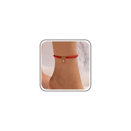 Inilbran Boho Starfish Ankle Bracelet Gold Starfish Dangle Anklet Bracelet Vintage Ocean Starfish Beach Anklet Minimalist Ball Bead Foot Chain Anklet Jewelry for Women and Girls