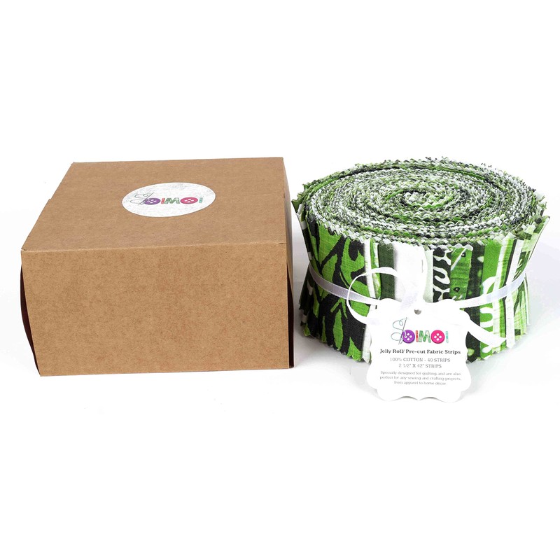 Soimoi 40Pcs Block Print Cotton Precut Fabrics For Quilting Craft