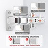 Asidrama 2 Pack Half Overlay Soft Close Cabinet Hinges，Silent Hydraulic