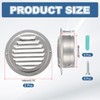 PATIKIL 4 Inch Round Air Vents, 2 Pcs Outlet Vents