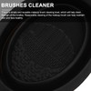 PACKOVE Limpiador de Herramientas de Maquillaje Almohadilla de Silicona, Recipiente
