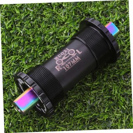 BESPORTBLE Titanium Alloy Ceramics Hole Bottom Bracket for Road and Mountain Bikes Black Durable Design Smooth Ball Bearing Easy to Install