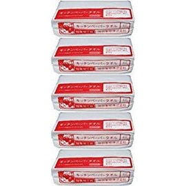 Fluffy and soft special processed paper absorbs water and oil. Hattori Paper Kitchen Paper Towels, KE Kipi-3, 60 Pairs (120 Sheets), 5 Pack