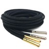 YJRVFINE 1/7" Thick Round Waxed 31 inch Black Shoelaces with