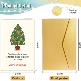 Snarky Christmas Card for Friends, Sarcastic Christmas Card for Family, Hilarious Holiday Card, Sending All the Love Christmas Card