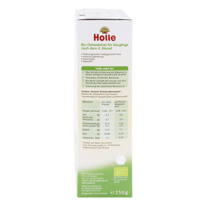Holle Organic Baby Porridge Spelt 250g