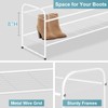 AOODA Long 2 Tier Shoe Rack for Closet Metal Wide
