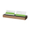 SIGEL VA201 Solid Oak Business Card Holder - Holds up