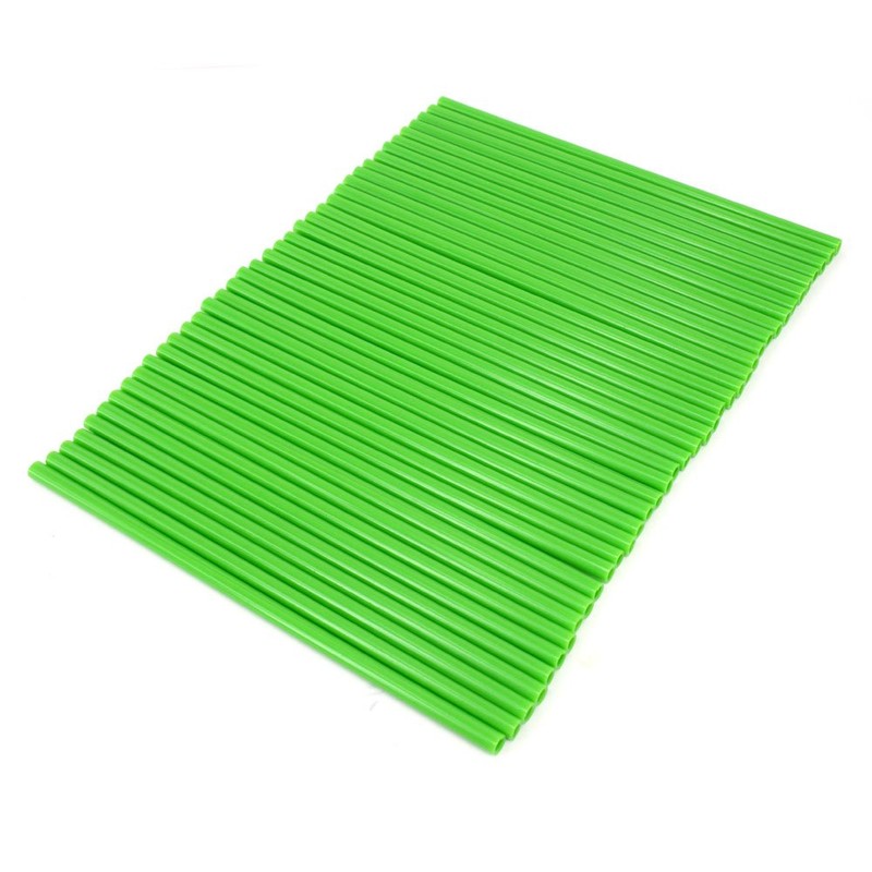 JFG RACING 72 Pcs Green Motorcycle Spoke Covers Guards For