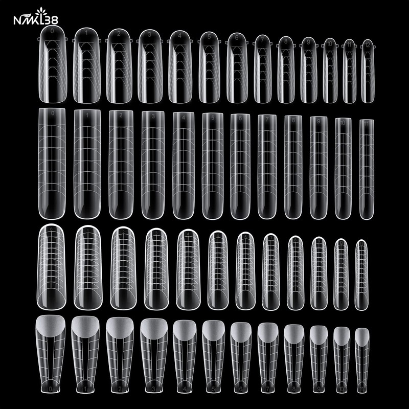 NMKL38 288PCS Nail French Silicone Sticker Nail Dual Form Set