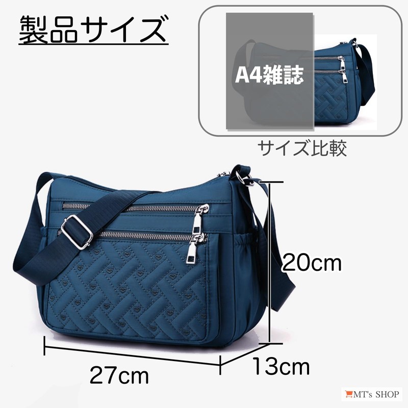 MT's Shop SH371 Women's Shoulder Bag, Pochette, Waterproof, Lightweight, Small,