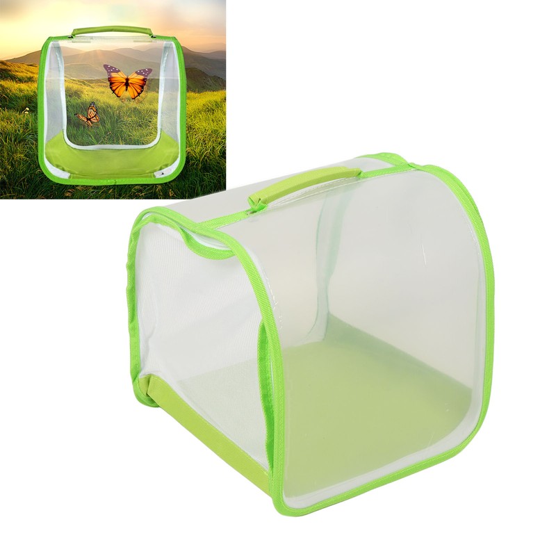 Butterfly Habitat Cage Breathable Transparent Mesh Bug Observation Cage Portable