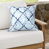 Melody Elephant Outdoor Throw Pillows 16x16 Inch, Water Repellent Patio