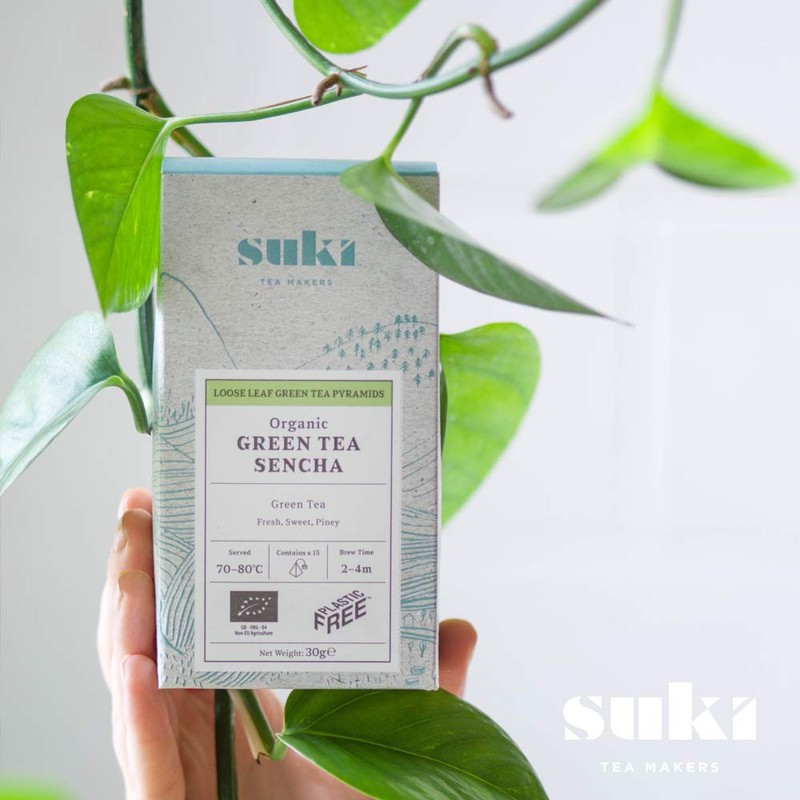 Suki Tea Organic Green Tea Sencha - Pack of 50