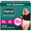 Depend Fresh Protection Adult Diapers, Incontinence & Postpartum Bladder Leak