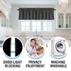 H.VERSAILTEX 100% Blackout Curtain Valances for Kitchen Windows/Bathroom/Living Room/Bedroom Thermal