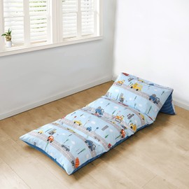 Boston Linen Co. Kids Floor Pillow Case Bed Cover Roadster Roar Lounger Cover for Kids & Pillow Lounger for Reading, Rest time and Games - King