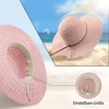 Procity Foldable Straw Hat Women's Sun Hat UV Protection Beach
