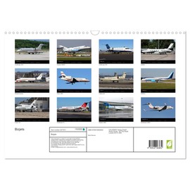 Bizjets (Wall Calendar 2026 DIN A3 Landscape), CALVENDO 12 Month Wall Calendar: Images of Executive Jets (CALVENDO Places)